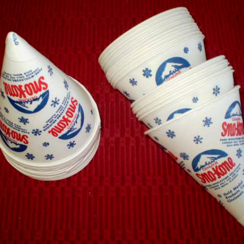 Paper Sno-Cone Cups - Uncle Bob's Popcorn