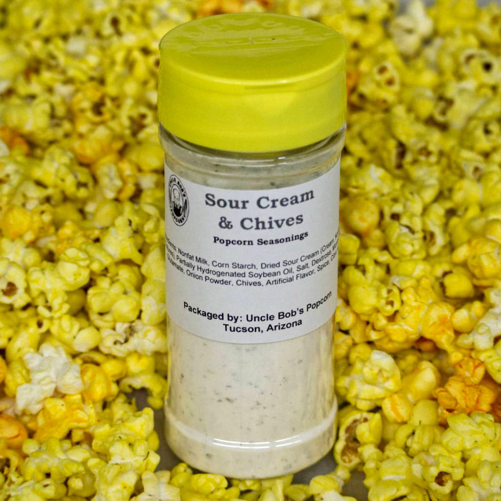 Sour Cream & Chives Popcorn Seasonings - Uncle Bob's Popcorn